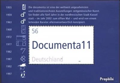 Produktbild von Briefmarken BRD (BR.Deutschland) 2002 Mi Block58 (kompl.Ausg.) gestempelt 11. documenta