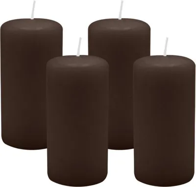 Produktbild von 4er Set Adventskranzkerzen Chocolate Schokolade Ø 50 x 100 mm
