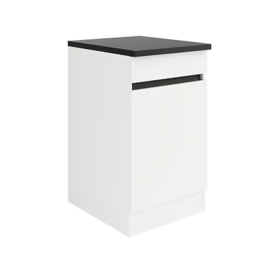 Produktbild von Küchen Unterschrank mit Arbeitsplatte Luca U506-0+ in weiß matt 50 cm breit