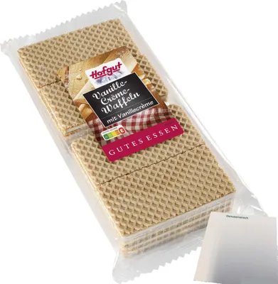 Produktbild von Hofgut Vanillewaffeln (200g Packung) + usy Block