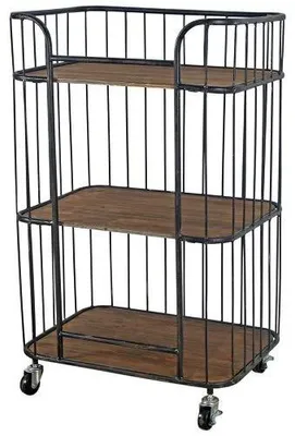 Productafbeelding van Multifunctionele Metalen Trolley met 3 Planken