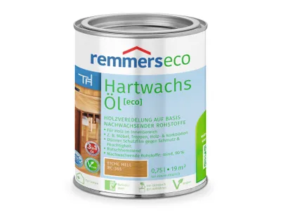 Produktbild von Remmers Hartwachs-Öl [eco] eiche hell (RC-365) 0,75 l, Leinölfirnis