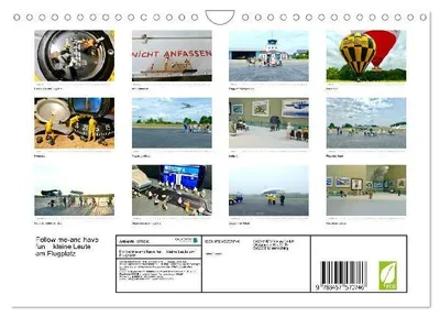 Produktbild von Follow me-and have fun kleine Leute am Flugplatz (Wandkalender 2026 DIN A4 quer), CALVENDO Monatskalender