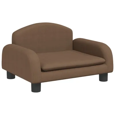 Zdjęcie produktu dla vidaXL Legowisko dla psa brązowe 50x40x30 cm Tkanina