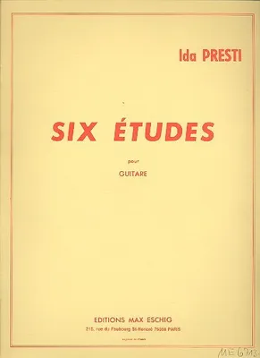 Produktbild von 6 etudes pour guitare