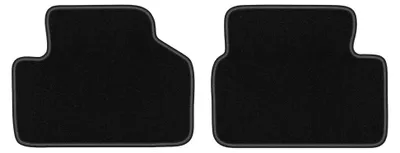 Produktbild von Velours-Fußmatten Hinten für Volvo 940 / 960 1991-1998 (Limousine/Kombi) – 2-tlg, Schwarz, passgenau – Wielganizator LUX