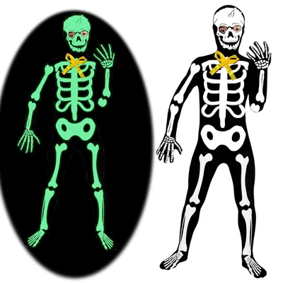 Obrázok produktu pre Skeletový kostým pre deti na Halloween