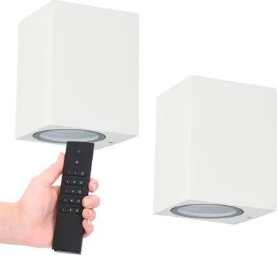 Image de HOFTRONIC - Applique murale LED 4W 345lm 2700K GU10 IP65 blanche dimmable