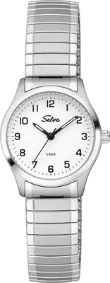 Produktbild von SELVA SELVA Quarz-Armbanduhr mit Zugband Zifferblatt schwarz Ø 27mm