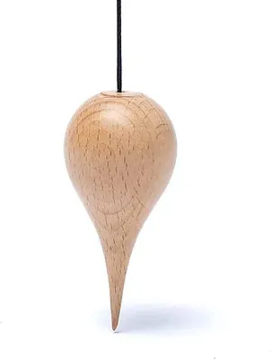 Produktbild von Pendel aus Holz in Tropfenform – 6,5 cm, 2er-Set