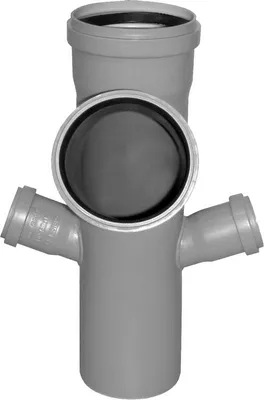 Obrázek produktu pro Odbočka trojitá rohová paneláková Osma HTEP 67° DN 110 x 110 x 50 x 50 šedá