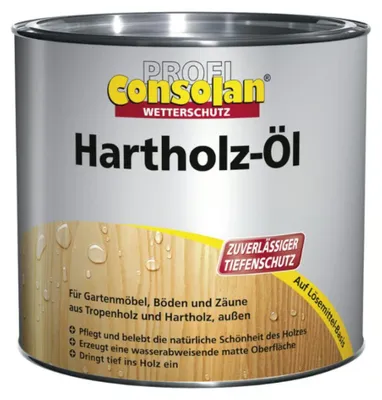 Produktbild von Consolan Hartholzöl teak 0,75 L Holz Holzöl Öl