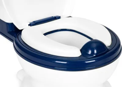 Image de Pot de toilette pour enfants avec siège amovible, à couvercle et brosse ECOTOYS