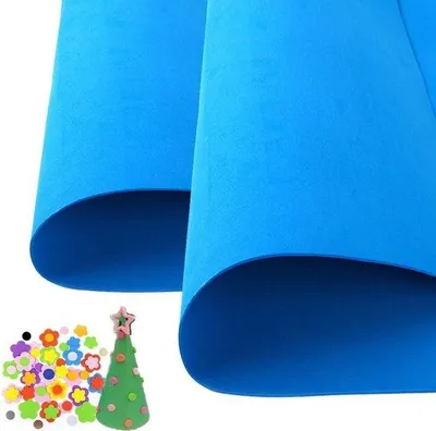 Zdjęcie produktu dla Płyty z pianki do cosplayu – akcesoria – niebieskie płyty z pianki – 10 sztuk 50 x 50 cm – lekkie i elastyczne