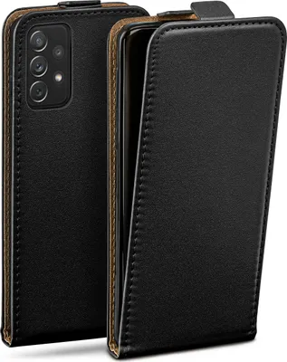 Produktbild von moex® Flip Case kompatibel mit Samsung Galaxy A72 / A72 5G - Hülle mit 360 Grad Schutz, Schwarz