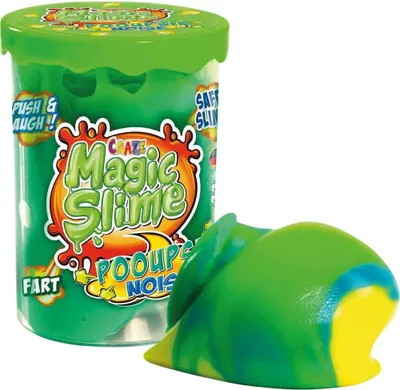 Produktbild von Craze Magic Slime POOUPSIE Noise | Dickflssiger Pups Schleim fr Kinder, 100 g Kinder Schleim in Dose, Slime Set Scherzartikel, Rckstandsfrei, 5.5 x 5.5 x 7.8 cm