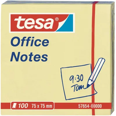 Zdjęcie produktu dla TESA 56675, Kwadrat, Żółty, Papier, 75 mm, 75 mm, 400 ark.