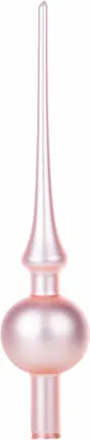Produktbild von Christbaumspitze 28cm Rose Garden rosa matt