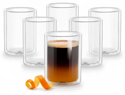 Doppelwandige Thermogläser 400 ml, 6er-Set, spülmaschinengeeignet