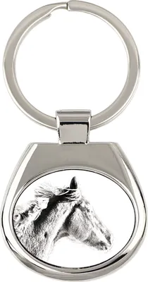 Image de Pur-sang - Porte-clés avec cheval, porte-clés imprimé, pendentif personnalisé de la marque Art-Dog.