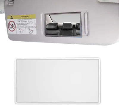 Imagen del producto de Espejo adhesivo para maquillaje de coche, universal, compacto, diseñado para la visera parasol