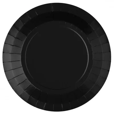 Produktbild von Pappteller schwarz 22,5 cm Durchmesser 10 Stück