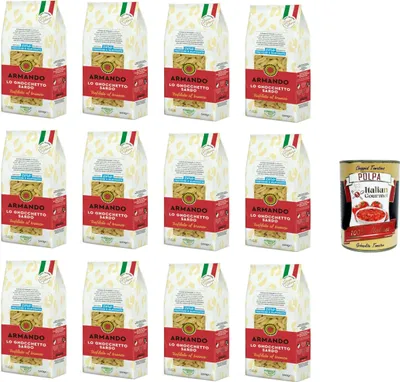 Produktbild von Armando Lo Gnocchetto Sardo, Trafilato al bronzo Der Sardo Gnocchetto, aus Bronze gezogen 12x500gr + Italian Gourmet polpa 400g