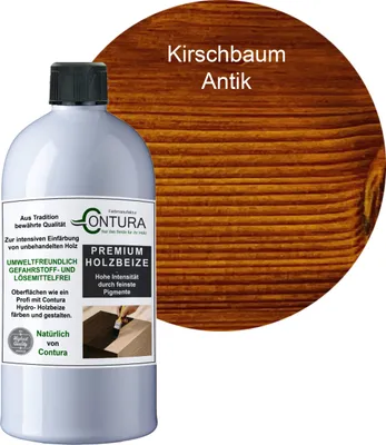 Produktbild von Contura 500ml. Holzbeize Wasserbeize Möbel Farbe - Kirschbaum Antik