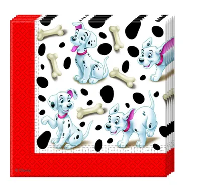 Produktbild von 101 Dalmatiner 2-lagige Papierservietten 33×33 cm