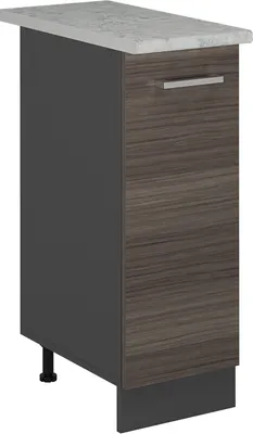 Produktbild von Apothekerschrank Vicco R-Line Edelgrau 30 cm AP Marmor, Model 54044