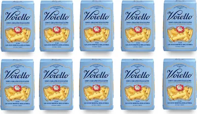 Produktbild von 10x Voiello Lo Zito Doppia Rigatura n°128 Pasta 100% Italienischer Weizen 500g Teigwaren aus Hartweizengrieß Bronze-Zeichnung