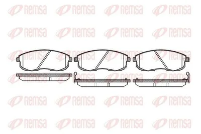 Produktbild von REMSA Bremsbeläge Satz Vorne Bremsklötze für NISSAN JUKE (F15) 0293.12