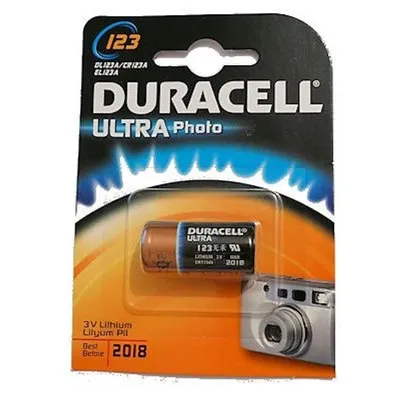 Image de Duracell 42096 Ultra Photo CR123A (DL123) - Lithium Batterie, 3 V