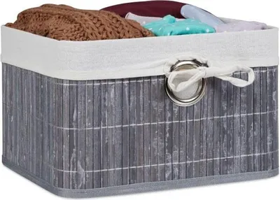 Image de Panier de rangement en bambou