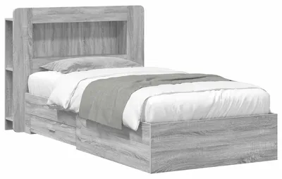 Immagine prodotto di Telaio del letto con storage Sonoma grigio 75 x 190 cm