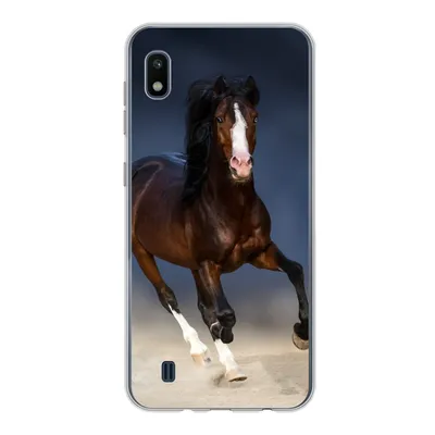 Produktbild von MuchoWow® Handyhülle Schutzhülle Hülle für Samsung Galaxy A10 Pferde - Tiere - Sand Silikon Softcase Handy Hülle - Schutzhülle