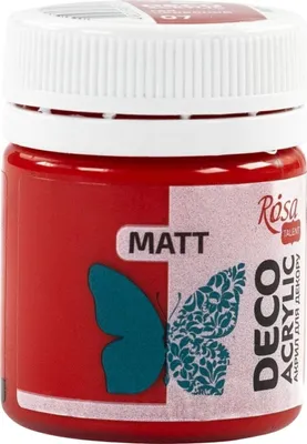 Zdjęcie produktu dla Akryl do dekoracji, MATT, 20 ml, ROSA TALENT - Czerwona (07)