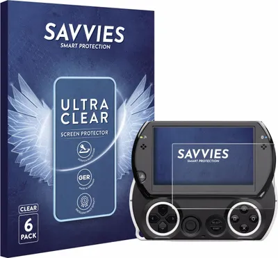 Produktbild von 6x Für Sony PSP Go Schutzfolie Savvies Displayschutz Display Schutz Folie Klar Transparent