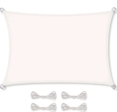Produktbild von Sonnensegel PES UPF Rechteck 2,5x3,5 weiß Polyester 160g/m²