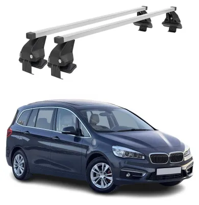 Image de Barres de transversales Menabo pour BMW Série 2 Gran Tourer F46 2014-2024 Gris, Image générée par une IA