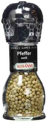 Produktbild von Kotanyi Pfeffer Mühle weißer Pfeffer ganz und getrocknet 52g