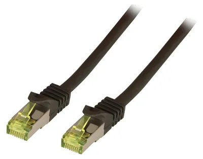 Produktbild von EFB RJ45 Patchkabel S/FTP,Cat.6A,LSZH,Cat.7 Rohk.,1m,schwarz