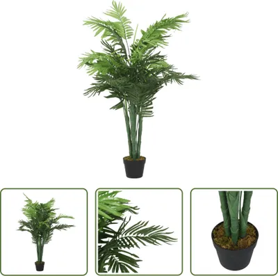 Produktbild von The Living Store Palme Künstlich 18 Blätter 80 cm Grün