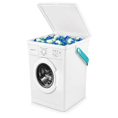Aufbewahrungsbox mit Deckel und Griff, 5 L, PP, 23x19x16,5 cm