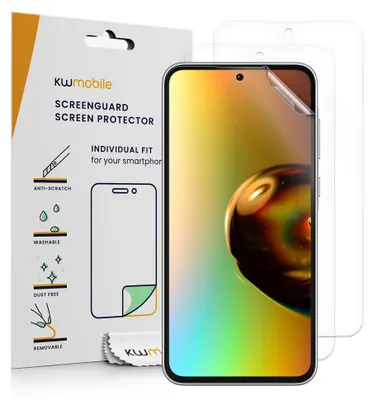 Produktbild von kwmobile 3x Displayschutzfolie kompatibel mit Samsung Galaxy A35 Folie - klare Schutzfolien Set in transparent
