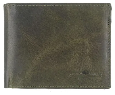 Produktbild von GREENBURRY Leder Geldbörse Newport Wallet British Green olivgrün