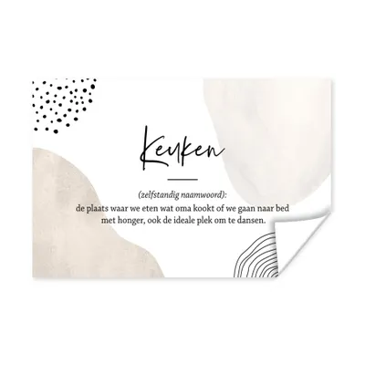 Produktbild von MuchoWow® Poster küche - vater - sprichwörter - küchen-definition - zitate - Wörterbuch 120x80 cm - Bilder
