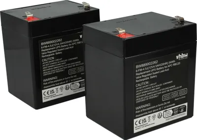 Produktbild von vhbw 2x Akku kompatibel mit APC RBC46, RBC43, RT1245, RBC 44 USV (4500 mAh, 12 V, AGM)