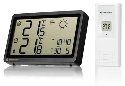 Produktbild von BRESSER Meteo Temperaturstation Horizontaler Bildschirm 7004220