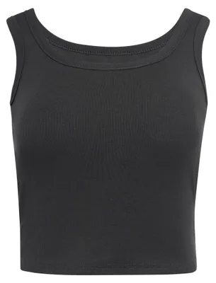 Produktbild von Damen Top mit Spitze, Rundhalsausschnitt, klassisch, regulärer Passform, aus 95% Baumwolle und 5% Elasthan, grau, Größe XS